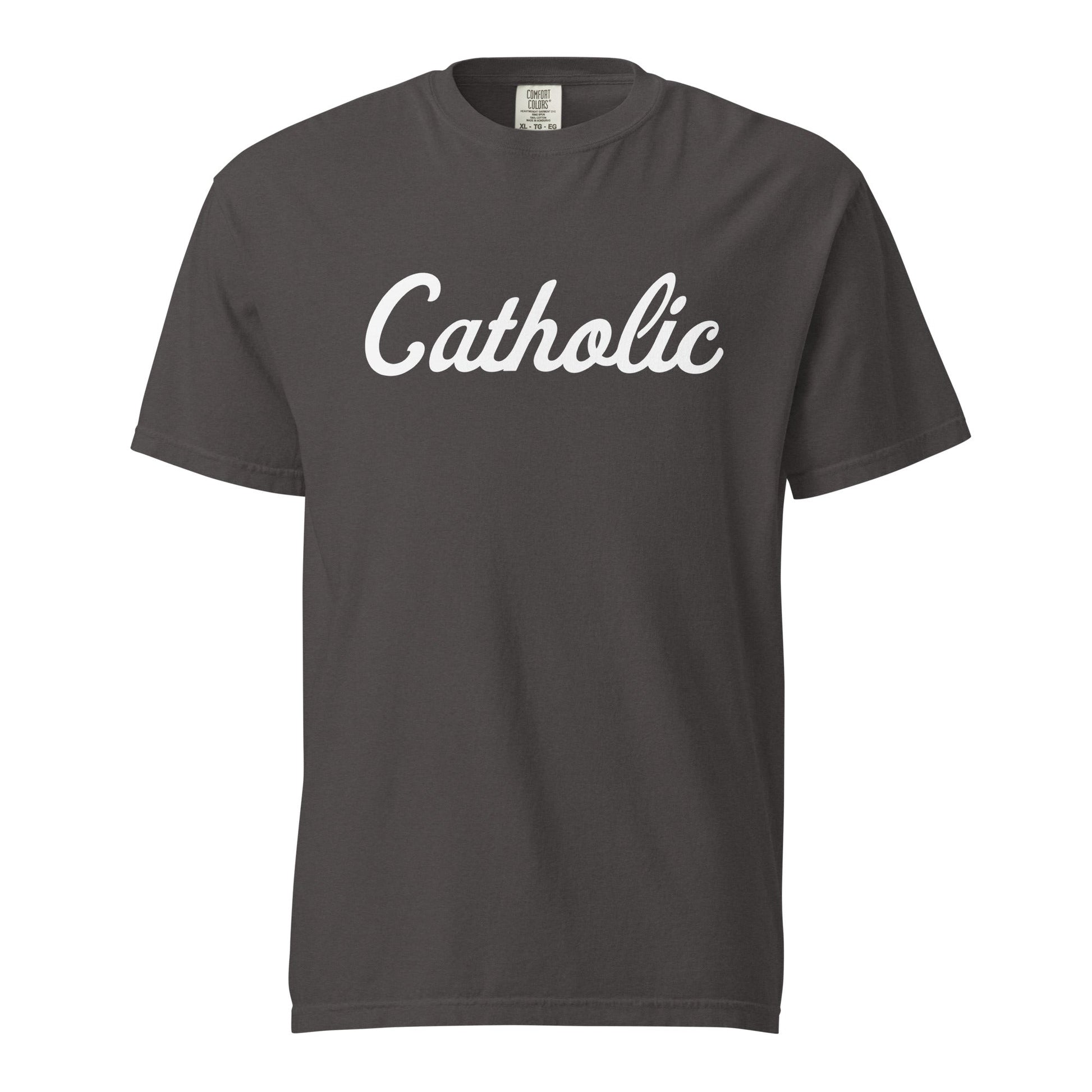 Signature | Comfort Colors T-Shirt | Catholic High School | Script Logo