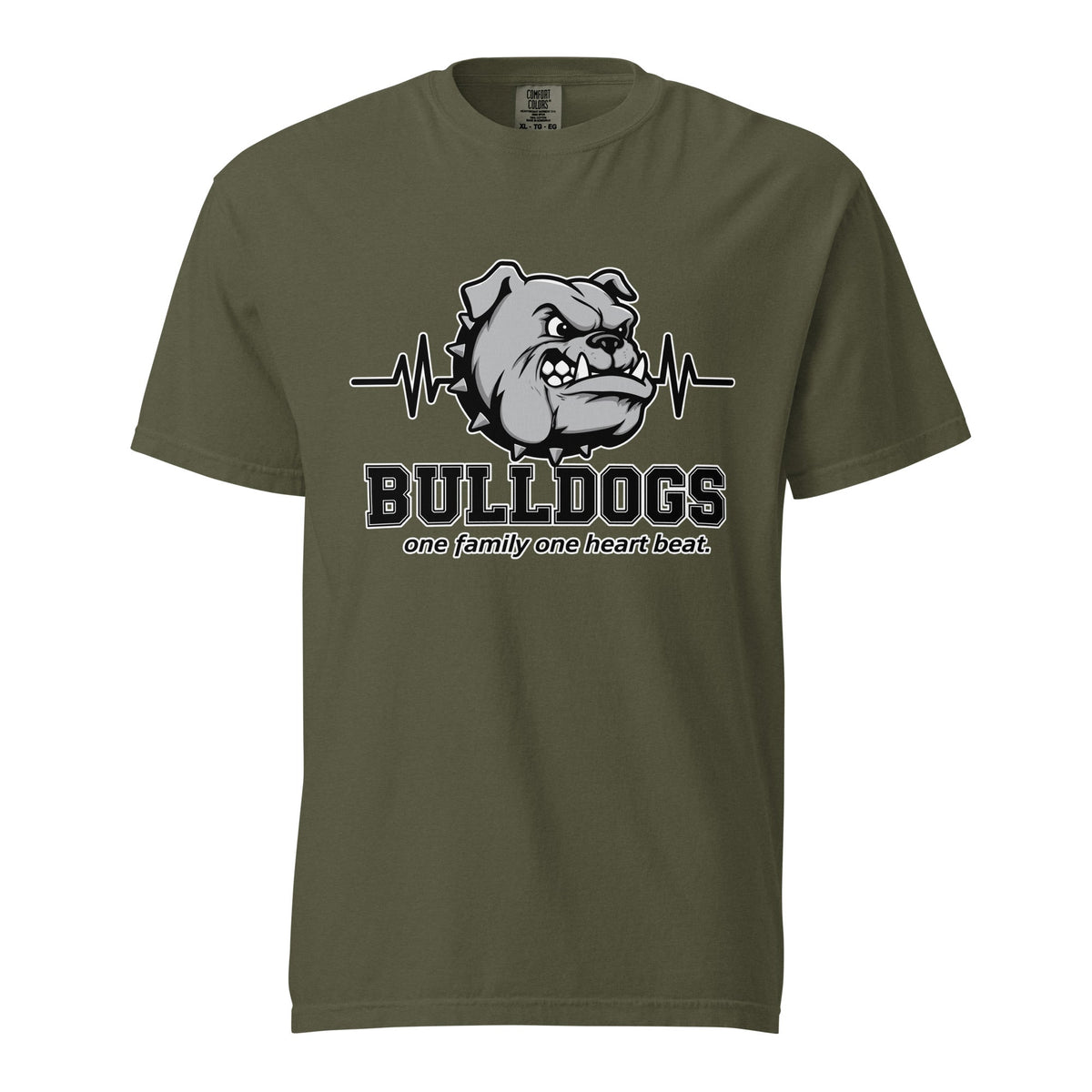 Signature | Comfort Colors T-Shirt | Celina Recreational Football Black | Bulldogs Crest Logo