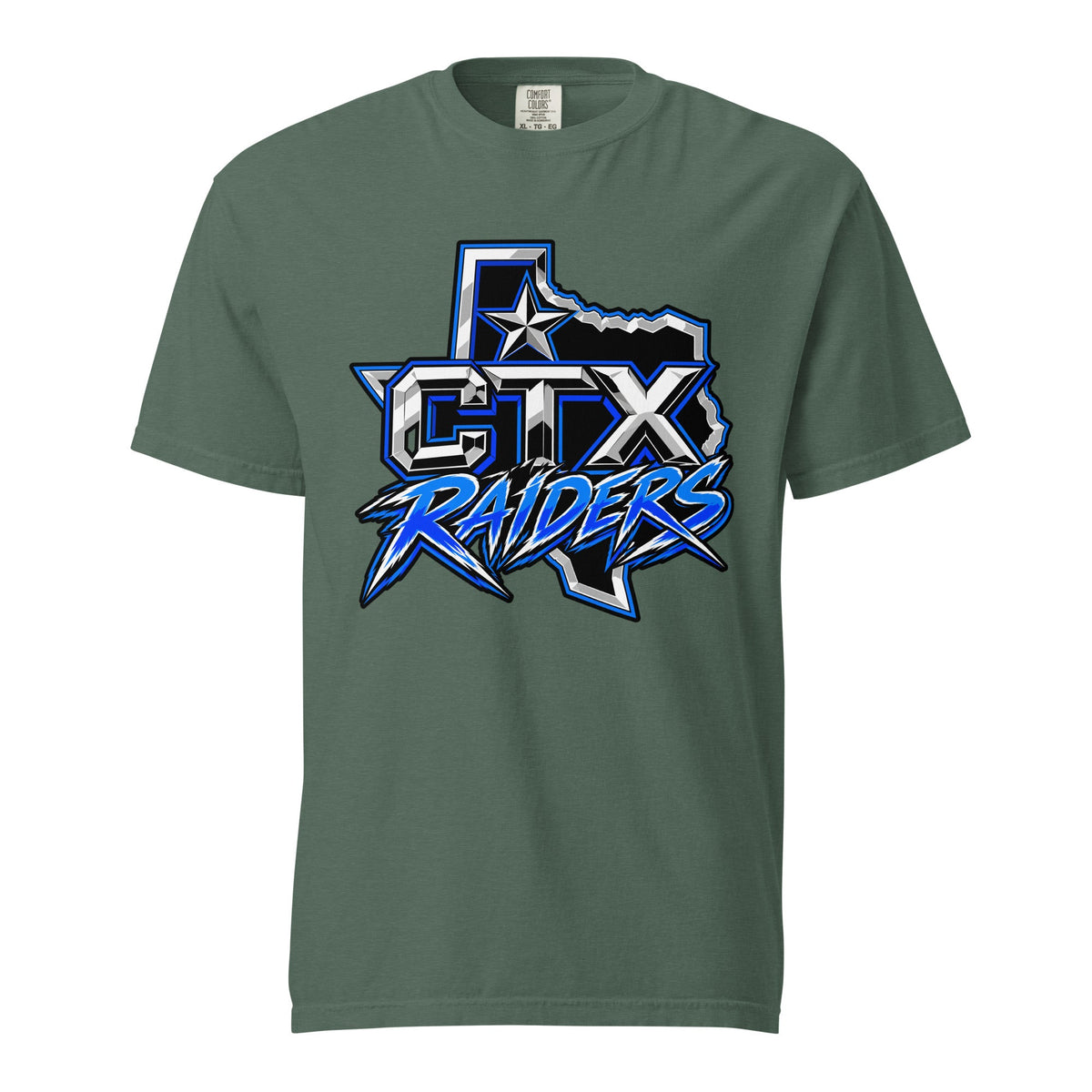 Signature | Comfort Colors T-Shirt | Central Texas Raiders | Crest Logo