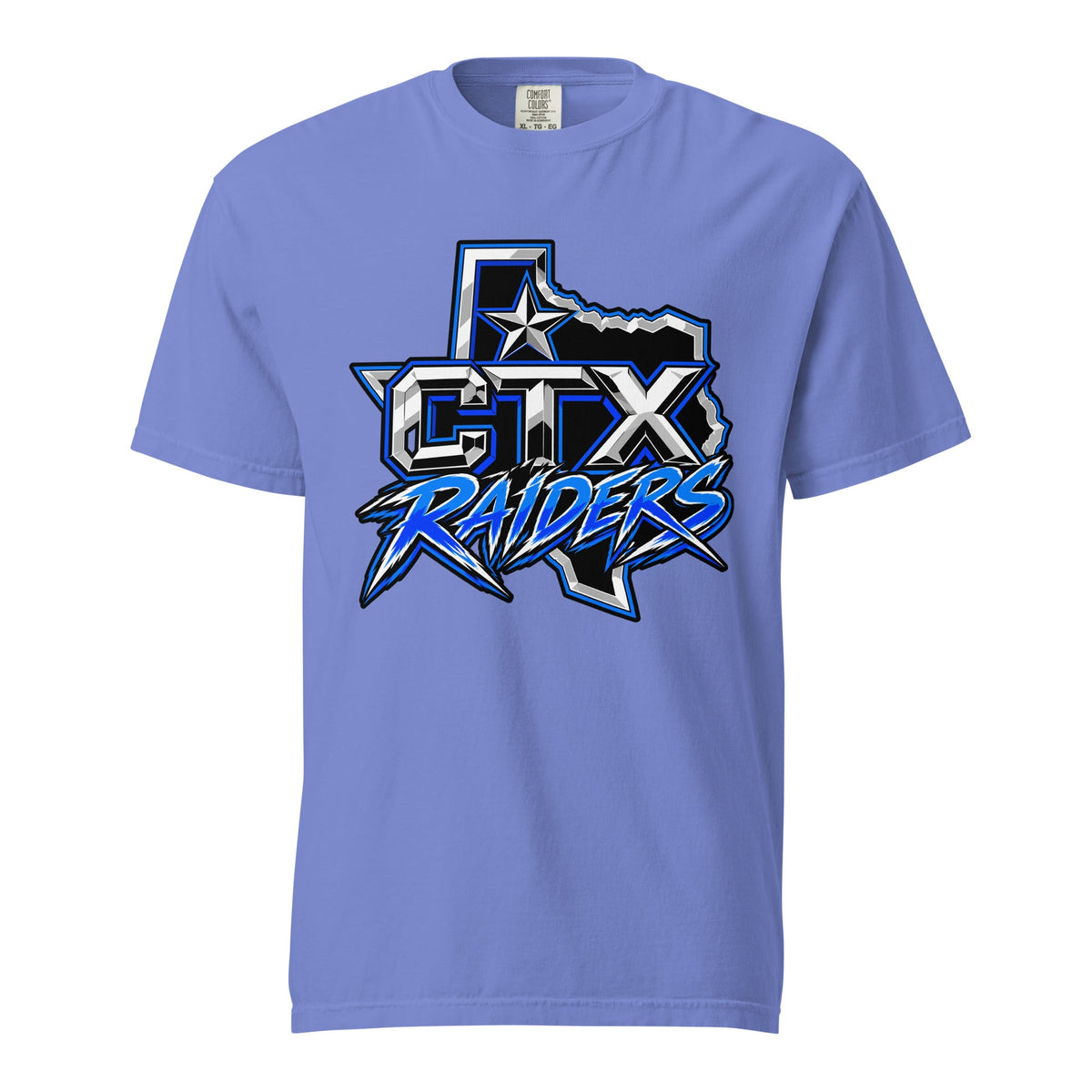 Signature | Comfort Colors T-Shirt | Central Texas Raiders | Crest Logo