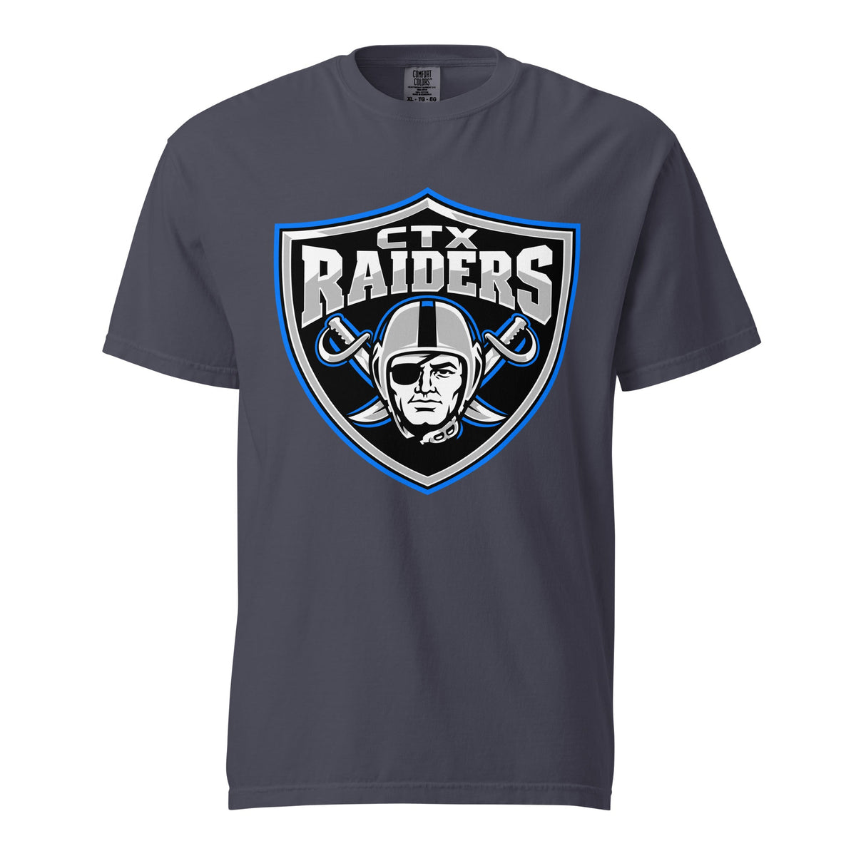 Signature | Comfort Colors T-Shirt | Central Texas Raiders | Emblem Logo