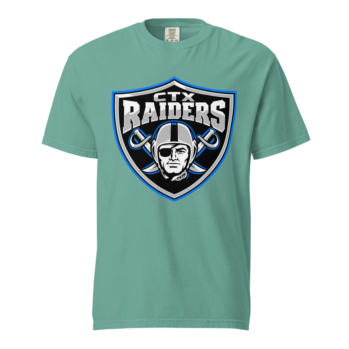 Signature | Comfort Colors T-Shirt | Central Texas Raiders | Emblem Logo