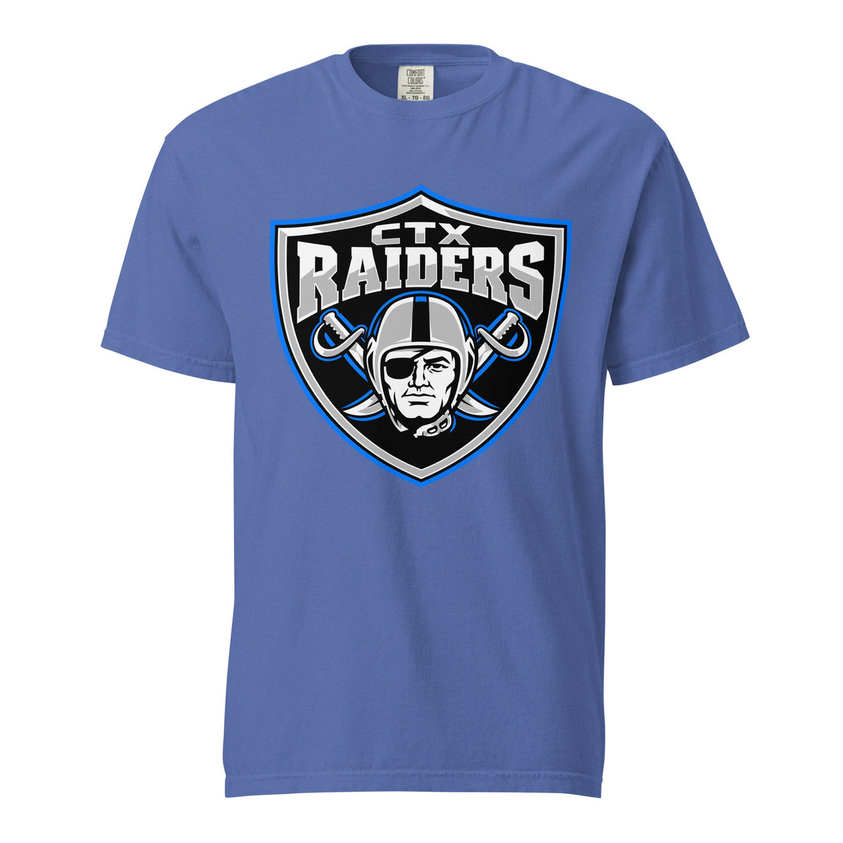 Signature | Comfort Colors T-Shirt | Central Texas Raiders | Emblem Logo