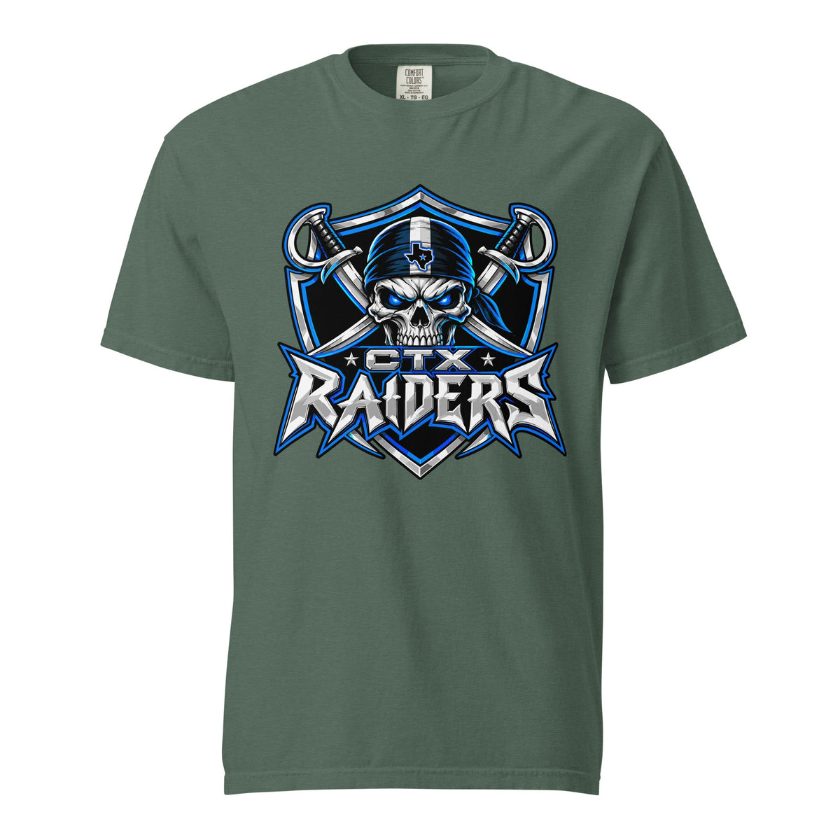 Signature | Comfort Colors T-Shirt | Central Texas Raiders | Shield Logo