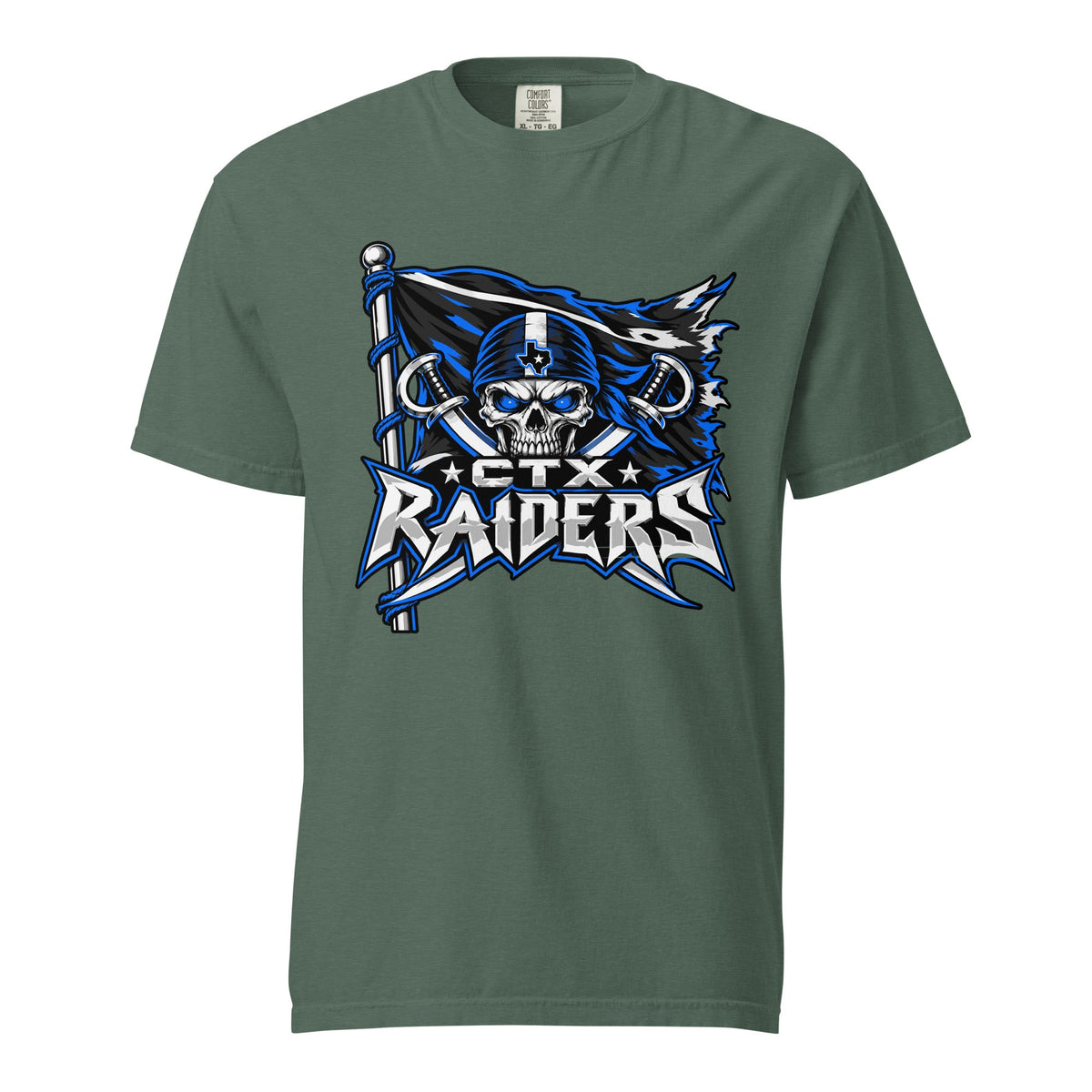 Signature | Comfort Colors T-Shirt | Central Texas Raiders | Vanguard Logo