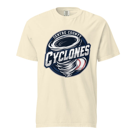 Signature | Comfort Colors T-Shirt | Centre County Cyclones | Badge Logo