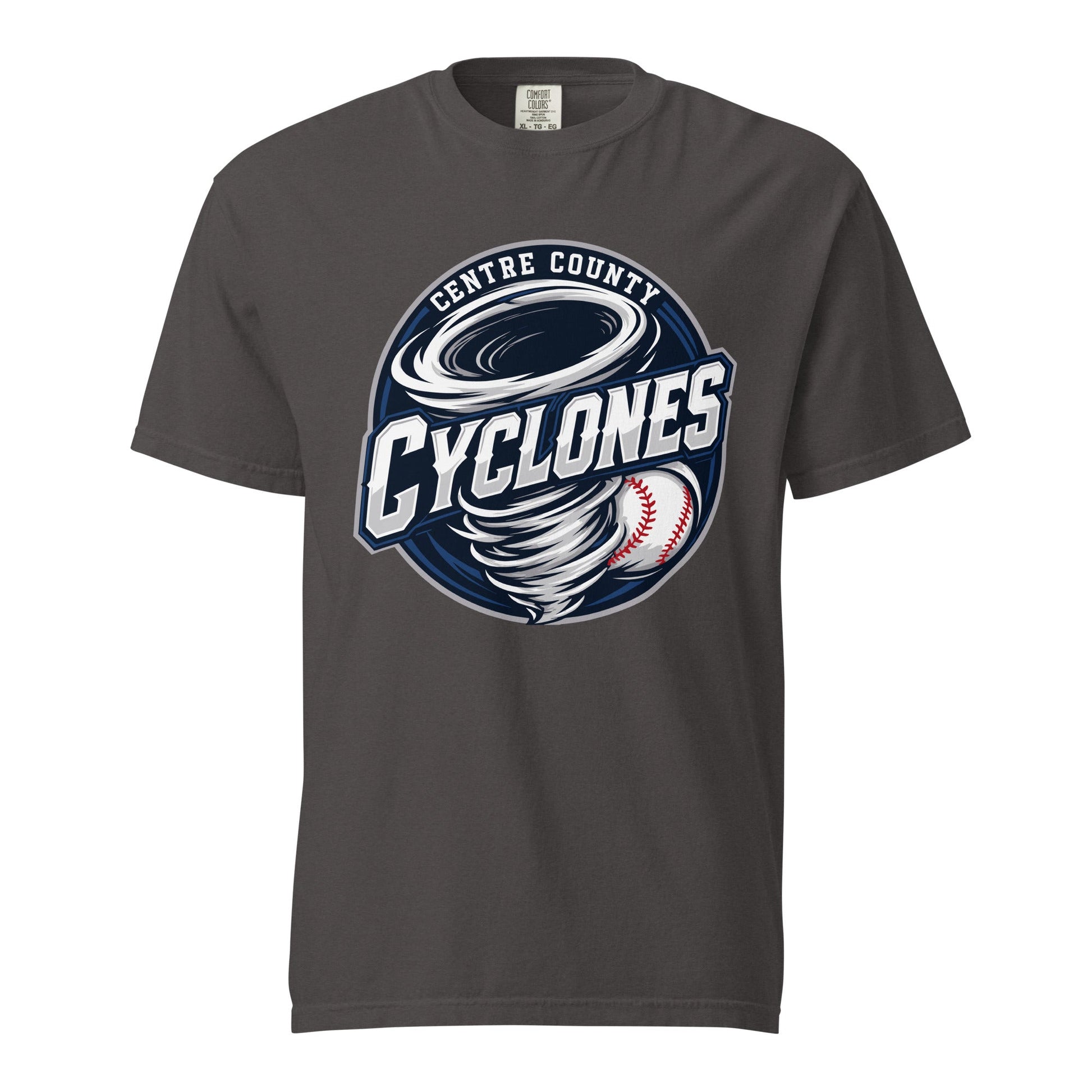 Signature | Comfort Colors T-Shirt | Centre County Cyclones | Badge Logo