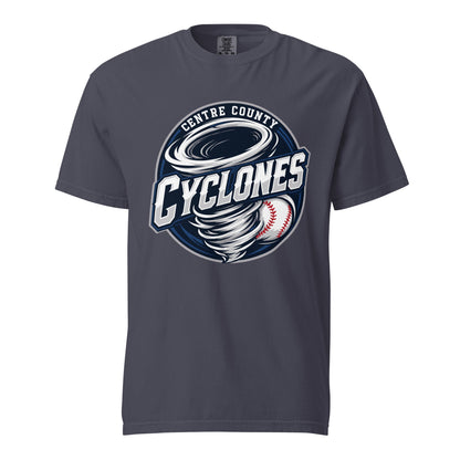 Signature | Comfort Colors T-Shirt | Centre County Cyclones | Badge Logo