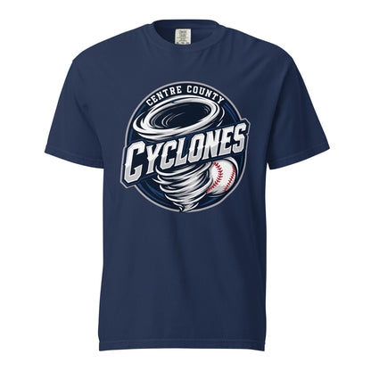 Signature | Comfort Colors T-Shirt | Centre County Cyclones | Badge Logo