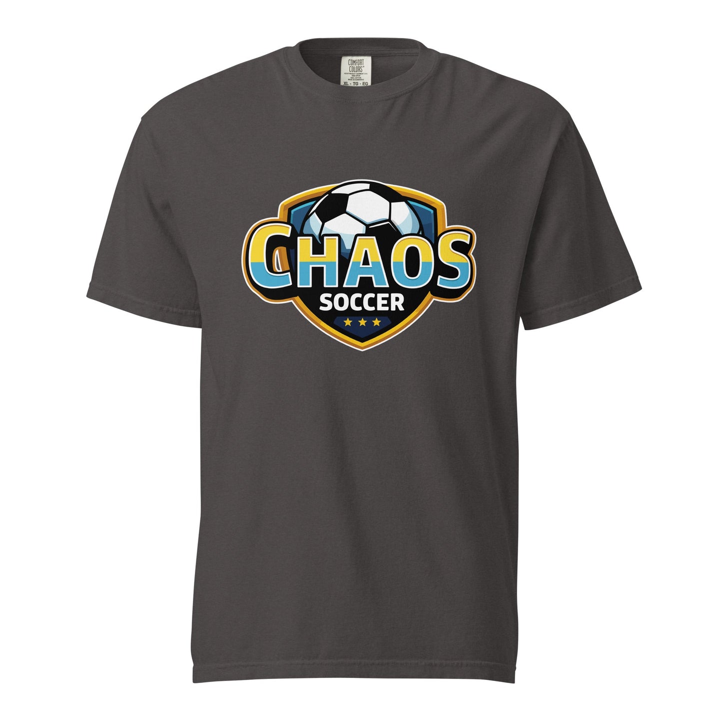 Signature | Comfort Colors T-Shirt | Chaos Soccer | Logo