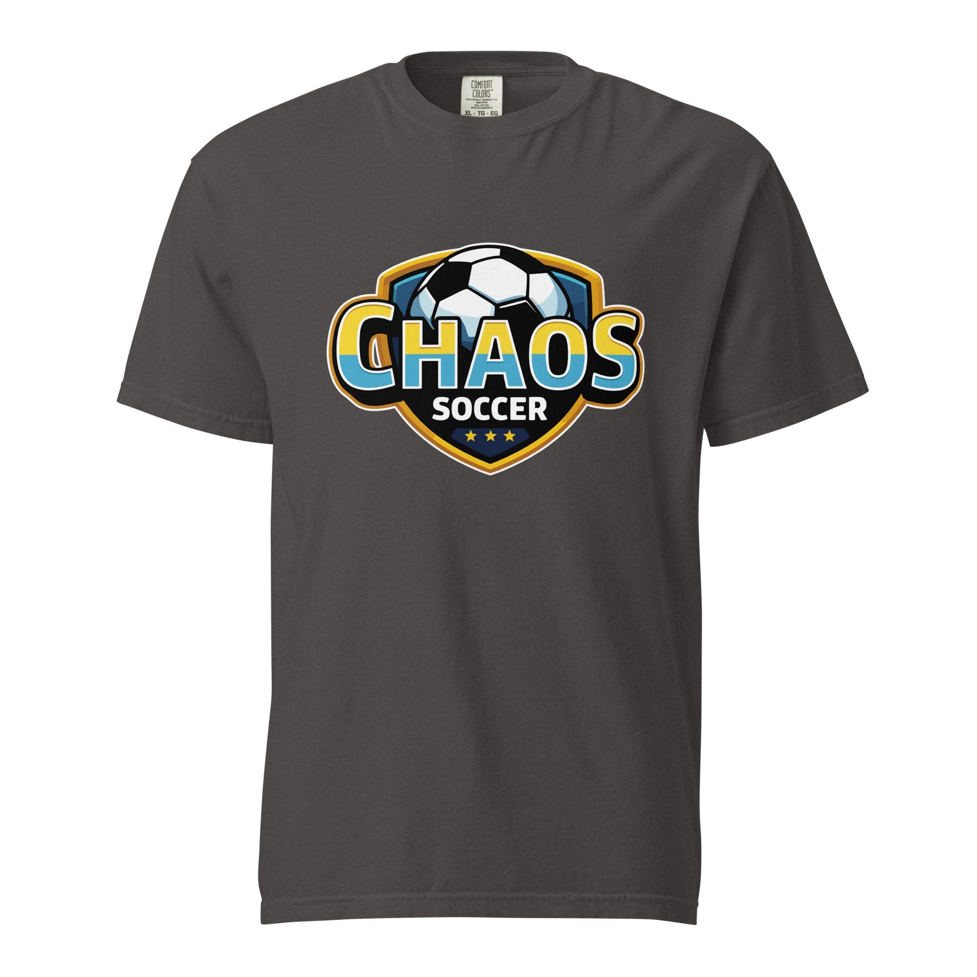 Signature | Comfort Colors T-Shirt | Chaos Soccer | Logo