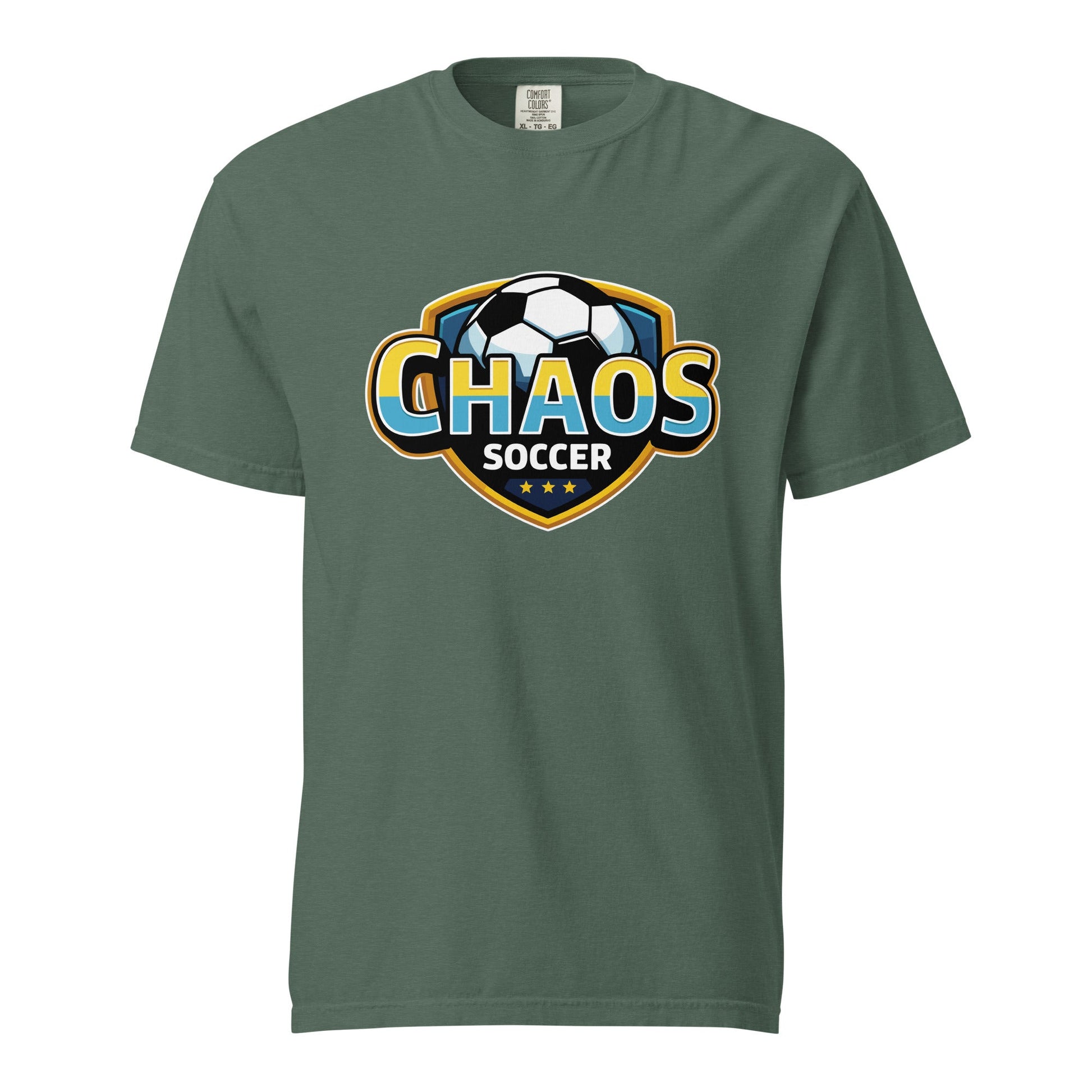Signature | Comfort Colors T-Shirt | Chaos Soccer | Logo