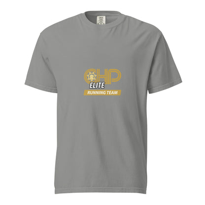 Signature | Comfort Colors T-Shirt | CHP Elite Running Team | Runner Crest Logo