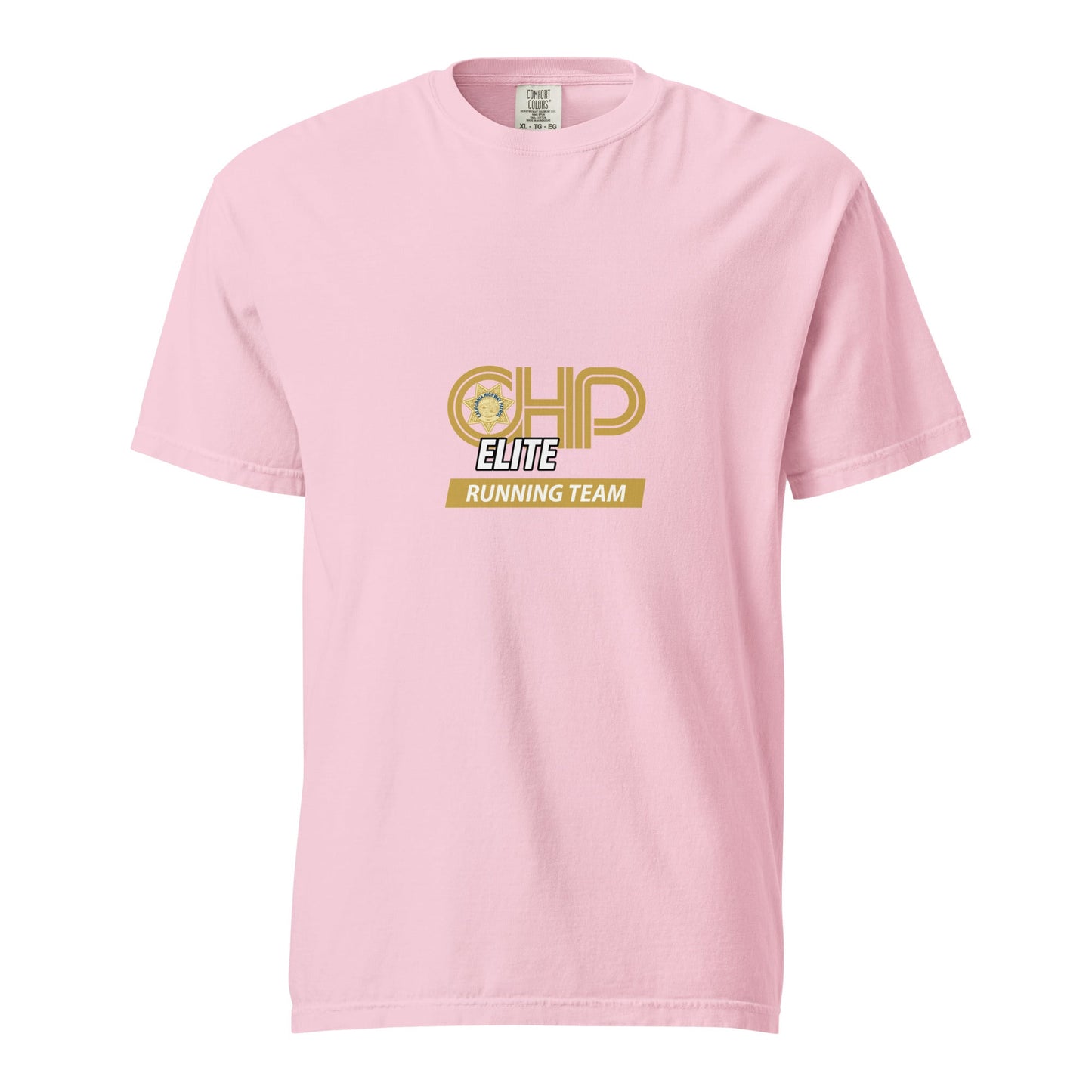 Signature | Comfort Colors T-Shirt | CHP Elite Running Team | Runner Crest Logo