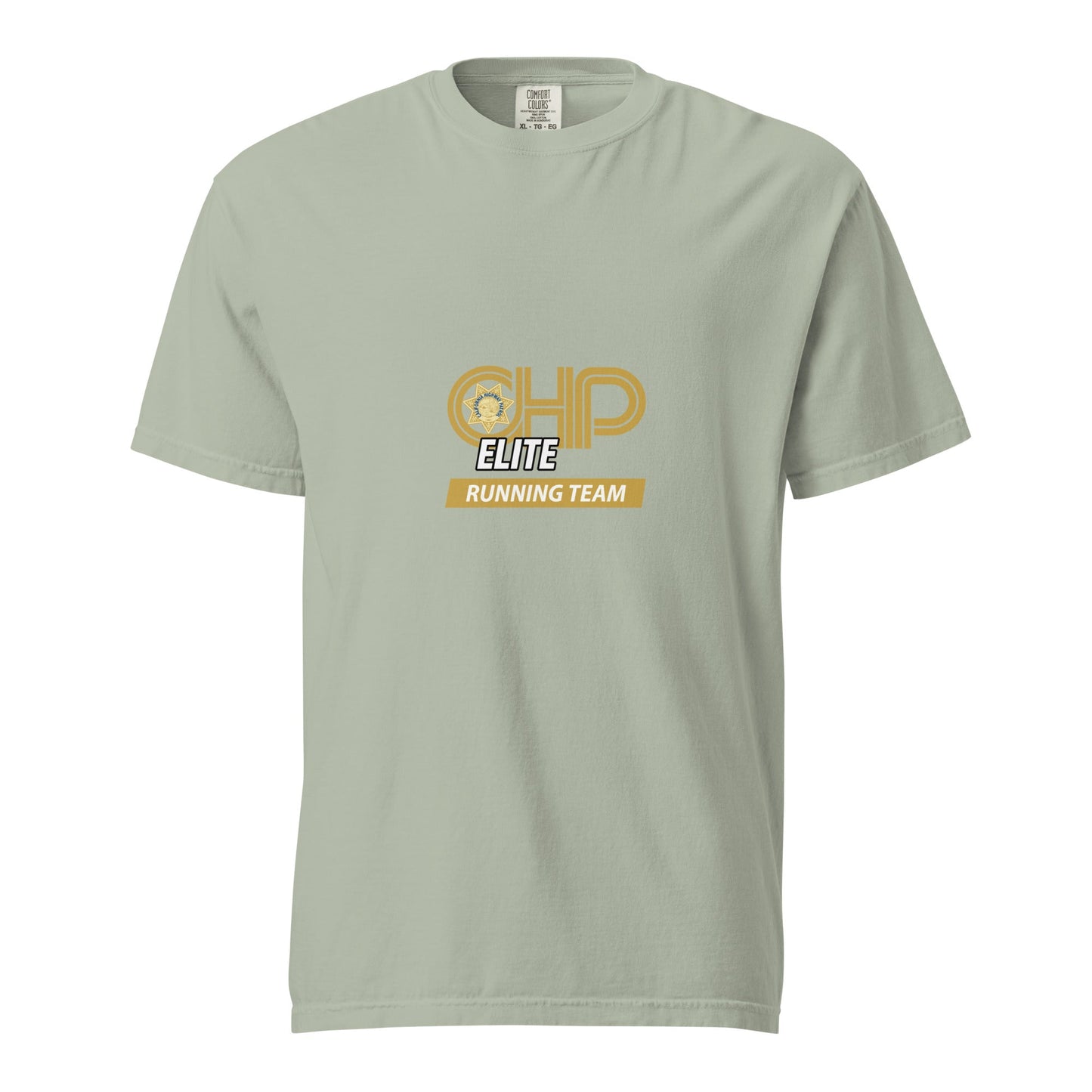 Signature | Comfort Colors T-Shirt | CHP Elite Running Team | Runner Crest Logo