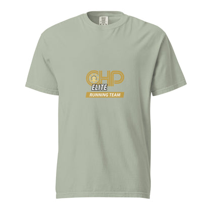 Signature | Comfort Colors T-Shirt | CHP Elite Running Team | Runner Crest Logo