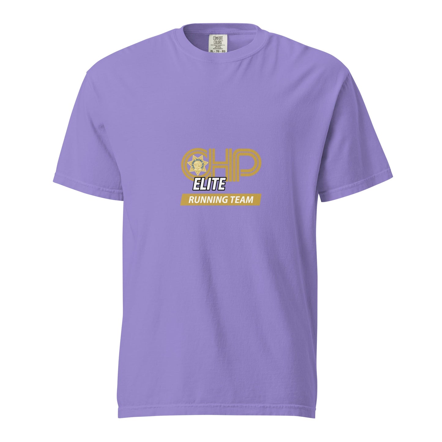 Signature | Comfort Colors T-Shirt | CHP Elite Running Team | Runner Crest Logo
