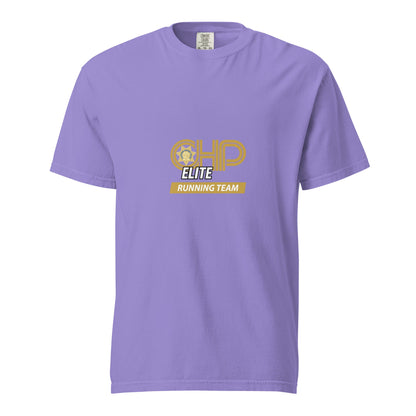 Signature | Comfort Colors T-Shirt | CHP Elite Running Team | Runner Crest Logo