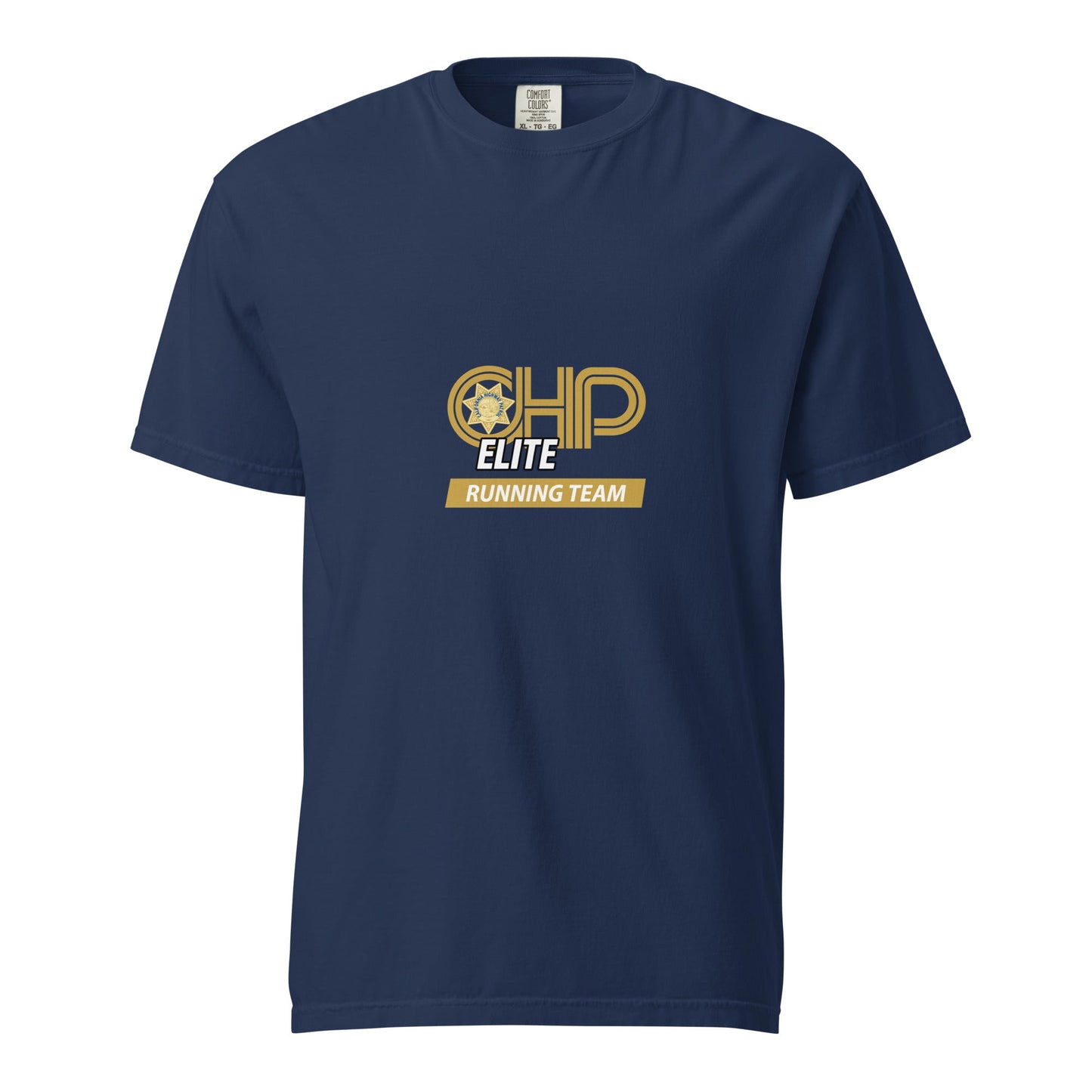 Signature | Comfort Colors T-Shirt | CHP Elite Running Team | Runner Crest Logo