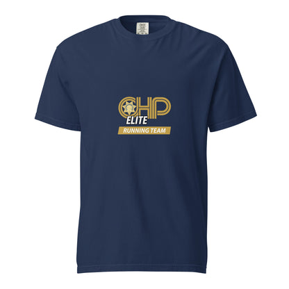Signature | Comfort Colors T-Shirt | CHP Elite Running Team | Runner Crest Logo