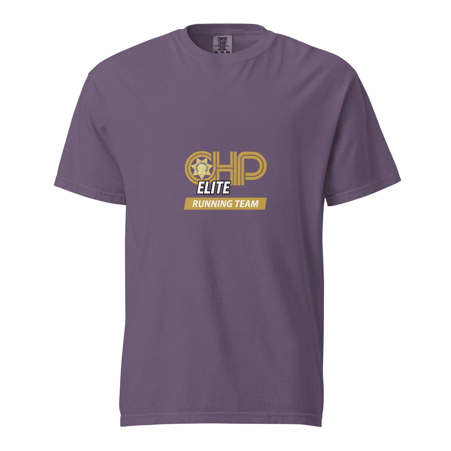 Signature | Comfort Colors T-Shirt | CHP Elite Running Team | Runner Crest Logo