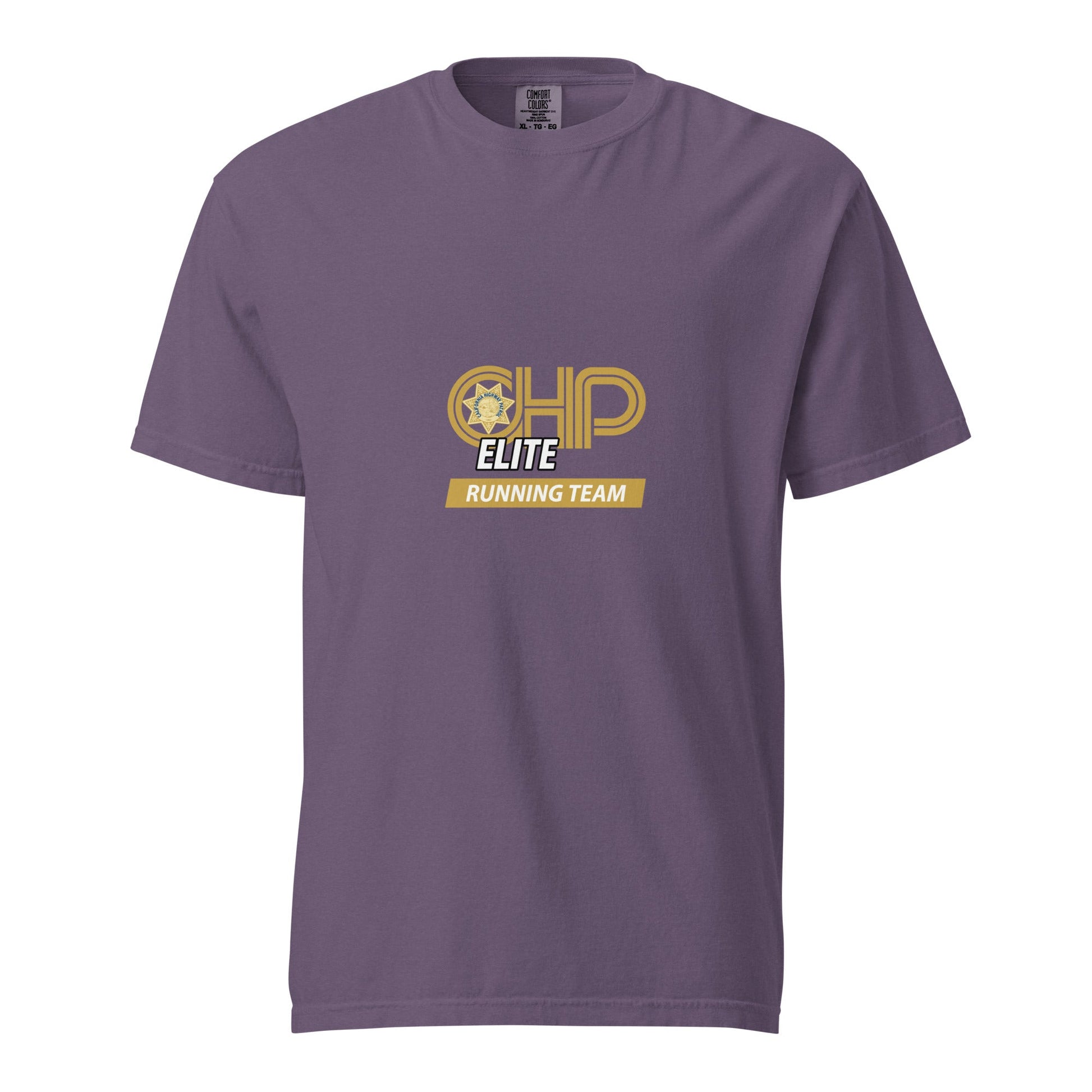 Signature | Comfort Colors T-Shirt | CHP Elite Running Team | Runner Crest Logo