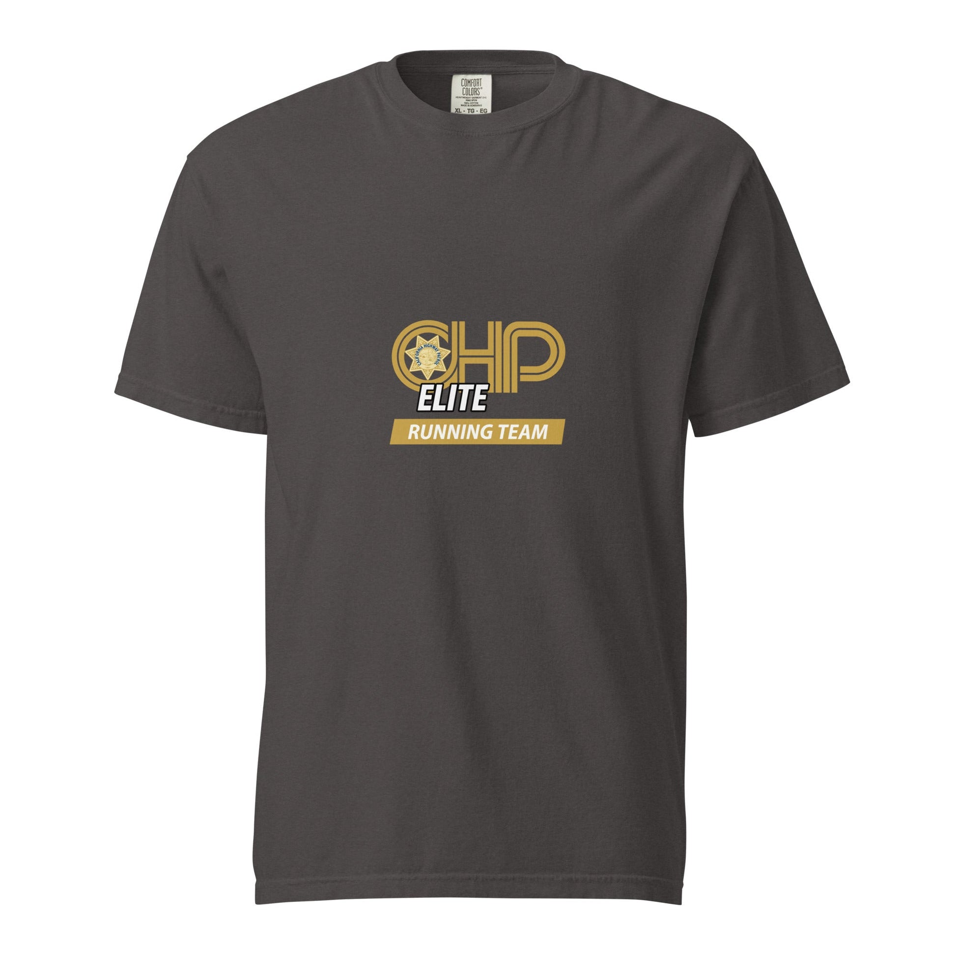 Signature | Comfort Colors T-Shirt | CHP Elite Running Team | Runner Crest Logo