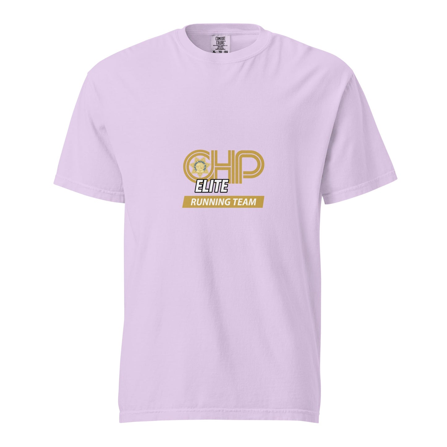 Signature | Comfort Colors T-Shirt | CHP Elite Running Team | Runner Crest Logo