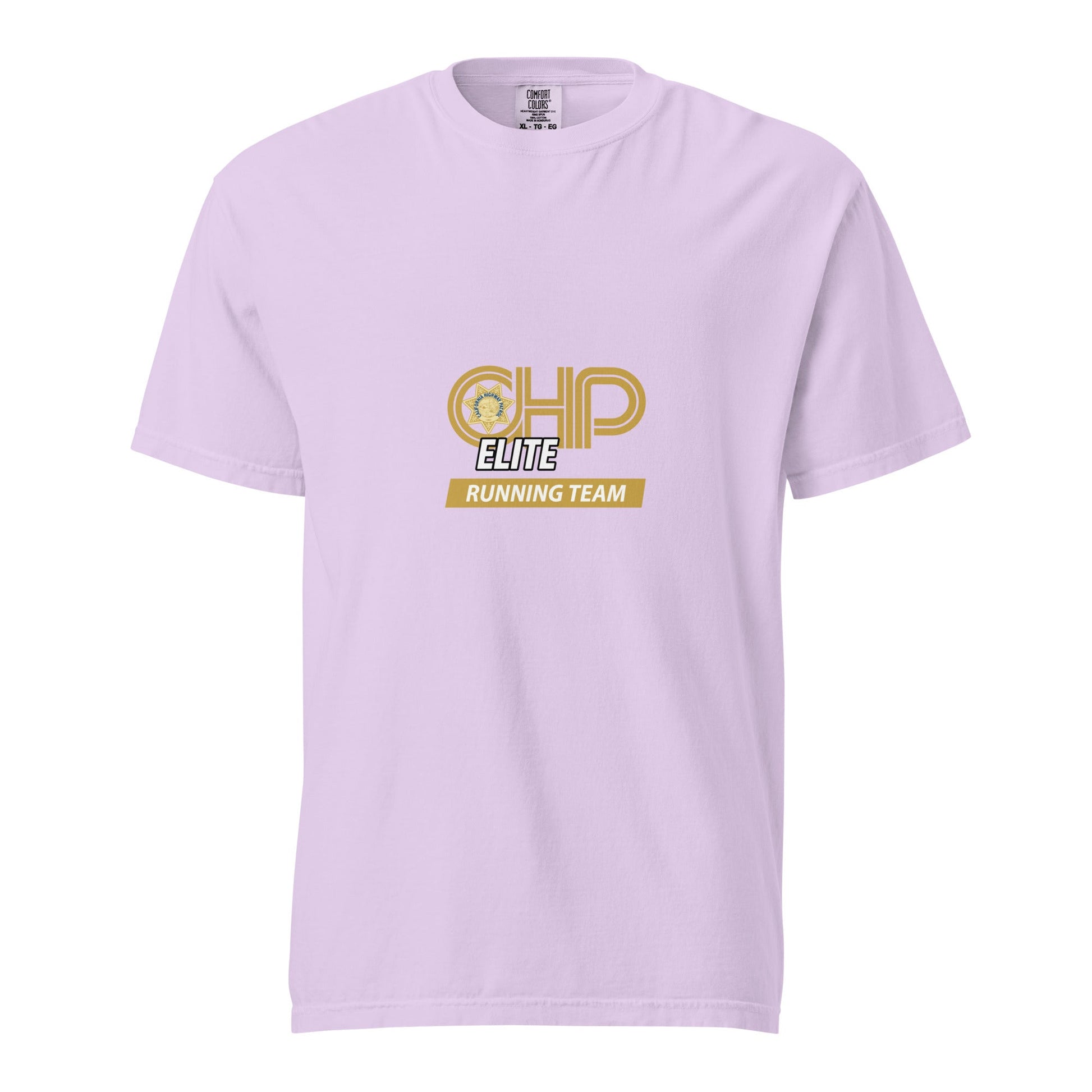 Signature | Comfort Colors T-Shirt | CHP Elite Running Team | Runner Crest Logo