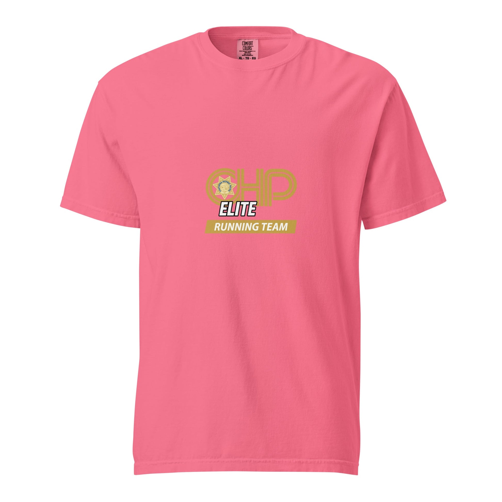 Signature | Comfort Colors T-Shirt | CHP Elite Running Team | Runner Crest Logo