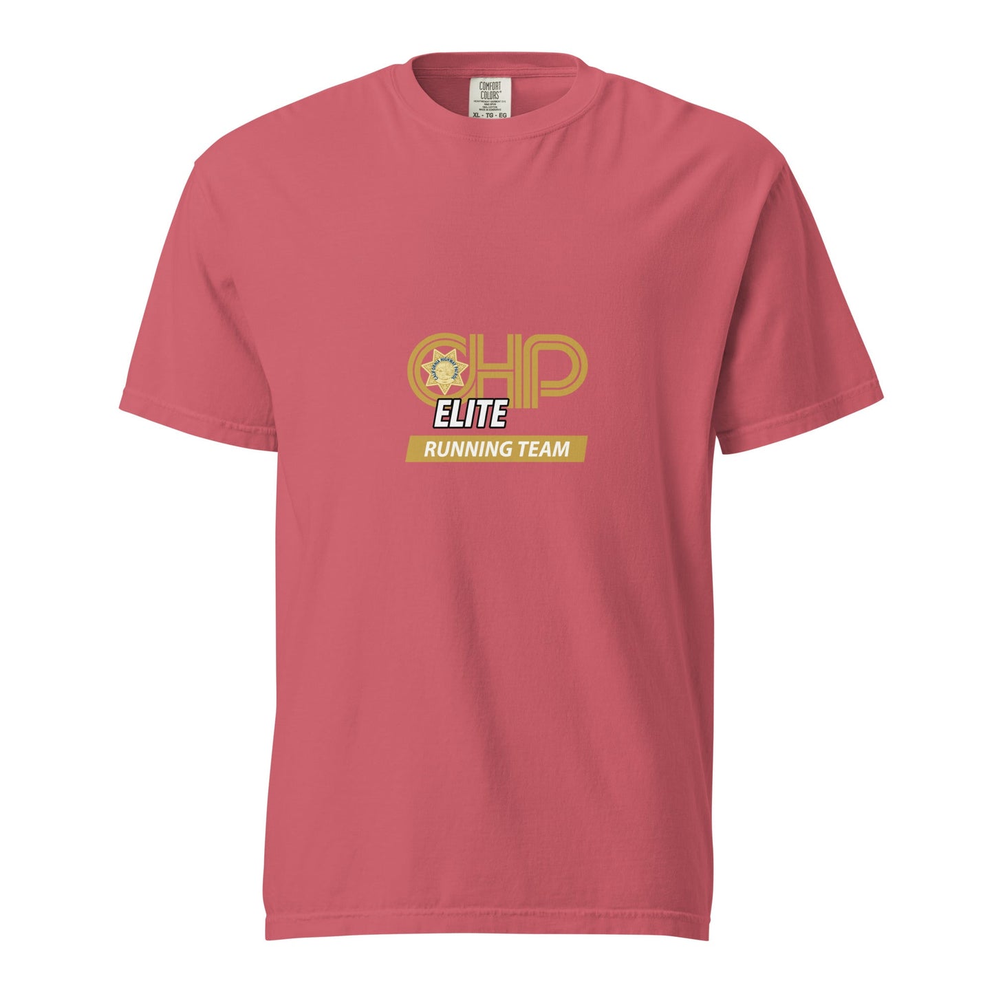 Signature | Comfort Colors T-Shirt | CHP Elite Running Team | Runner Crest Logo