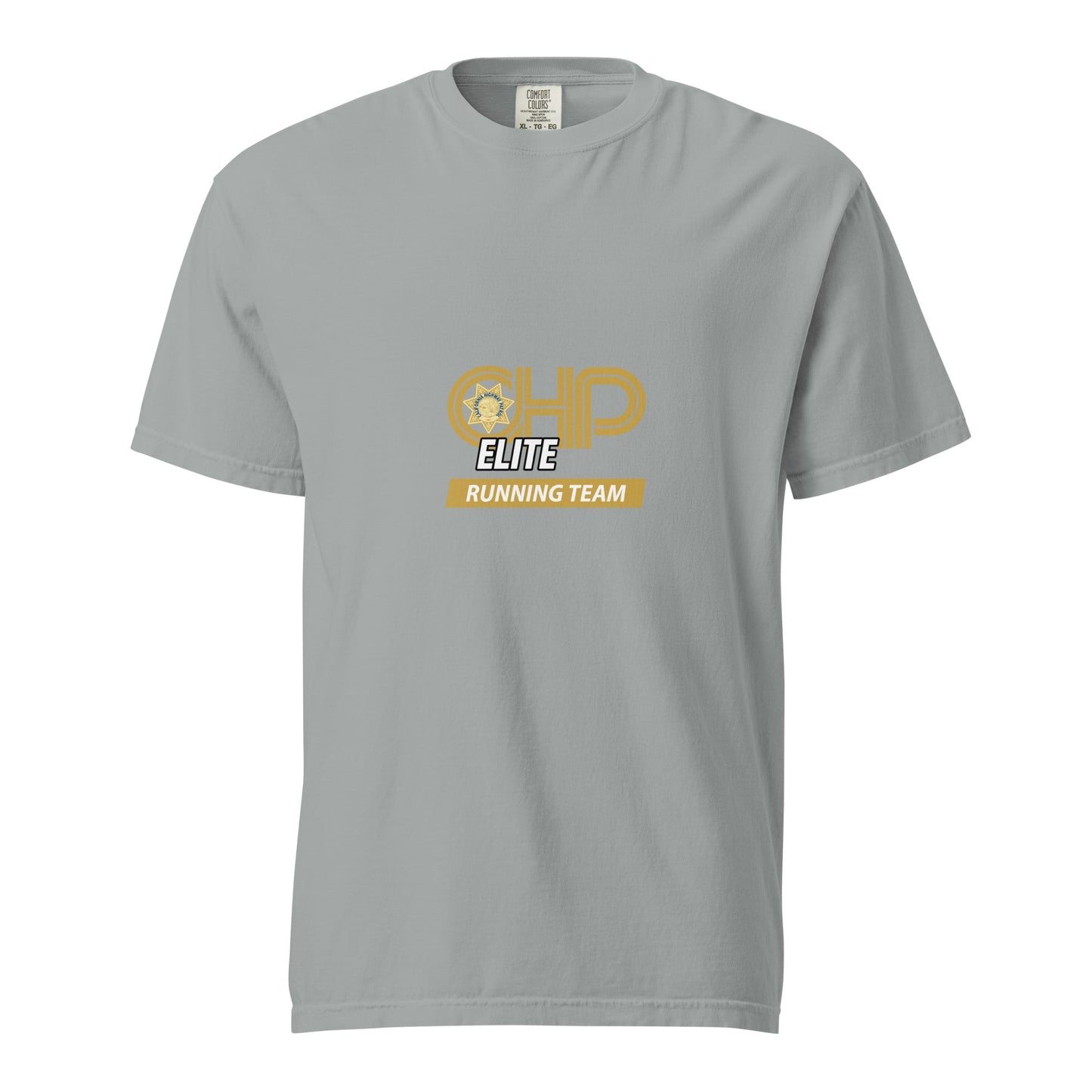 Signature | Comfort Colors T-Shirt | CHP Elite Running Team | Runner Crest Logo