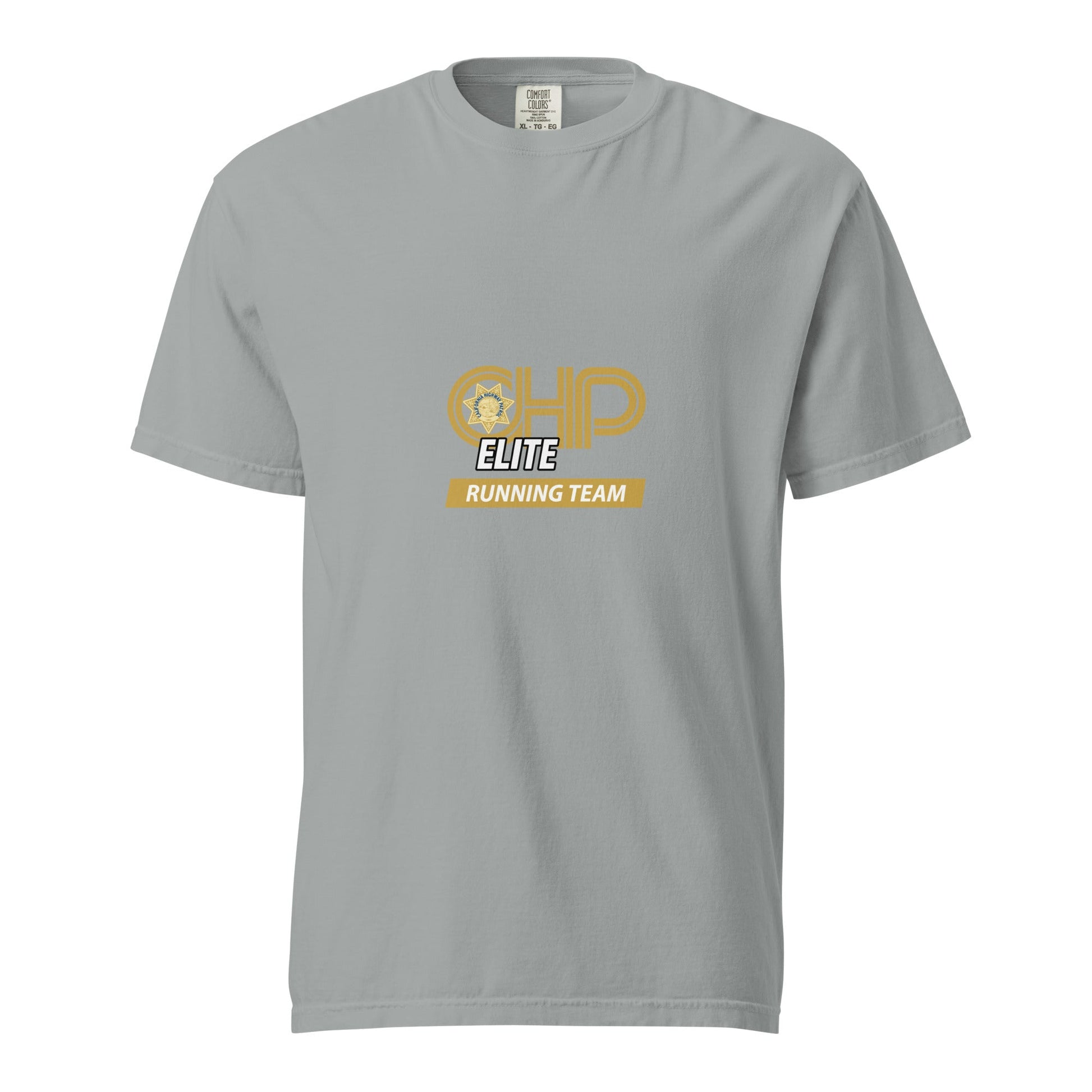 Signature | Comfort Colors T-Shirt | CHP Elite Running Team | Runner Crest Logo