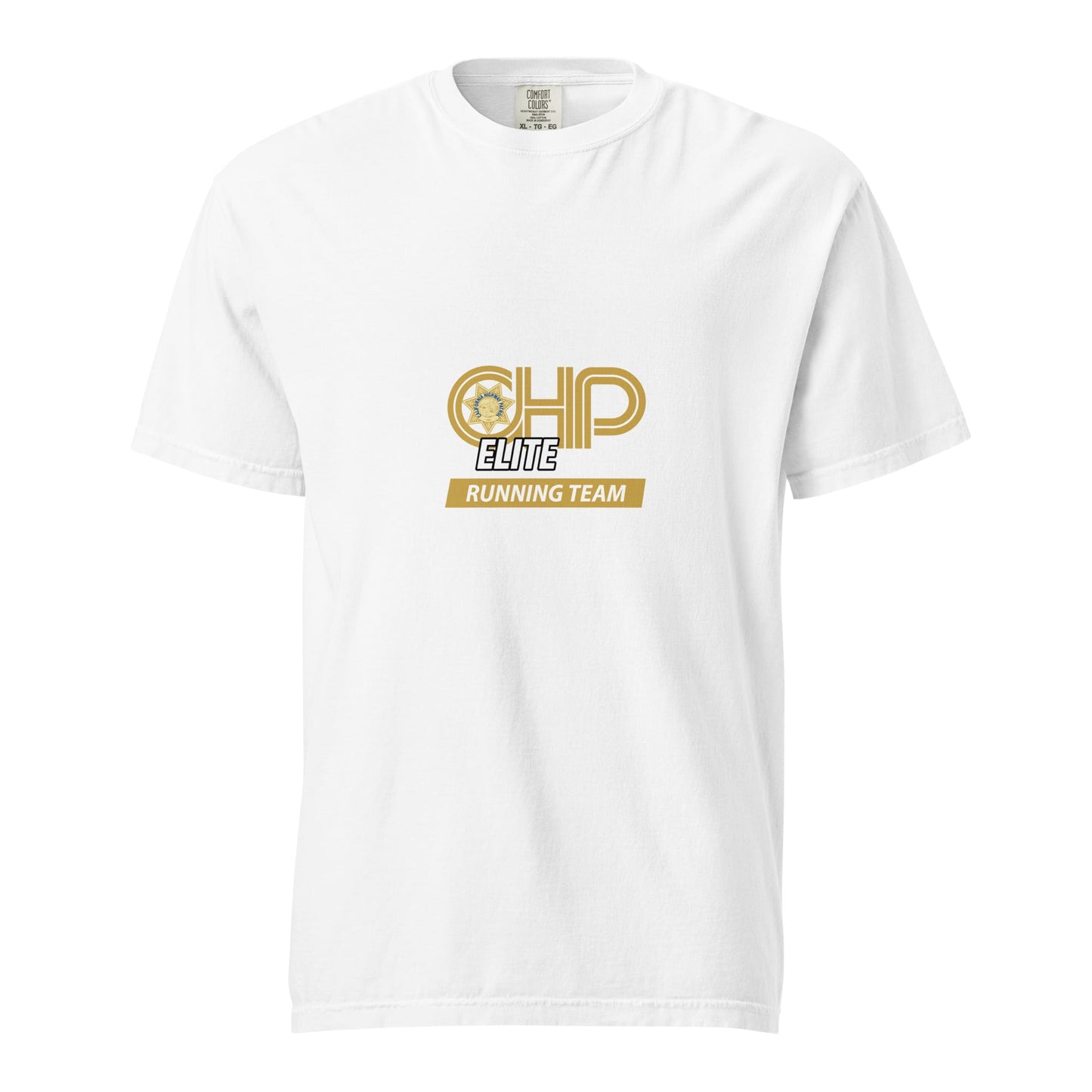Signature | Comfort Colors T-Shirt | CHP Elite Running Team | Runner Crest Logo