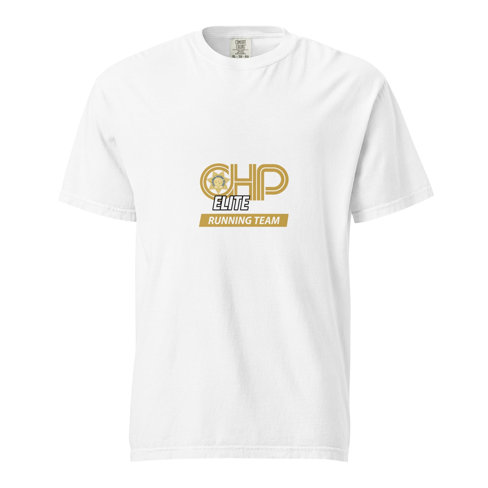 Signature | Comfort Colors T-Shirt | CHP Elite Running Team | Runner Crest Logo