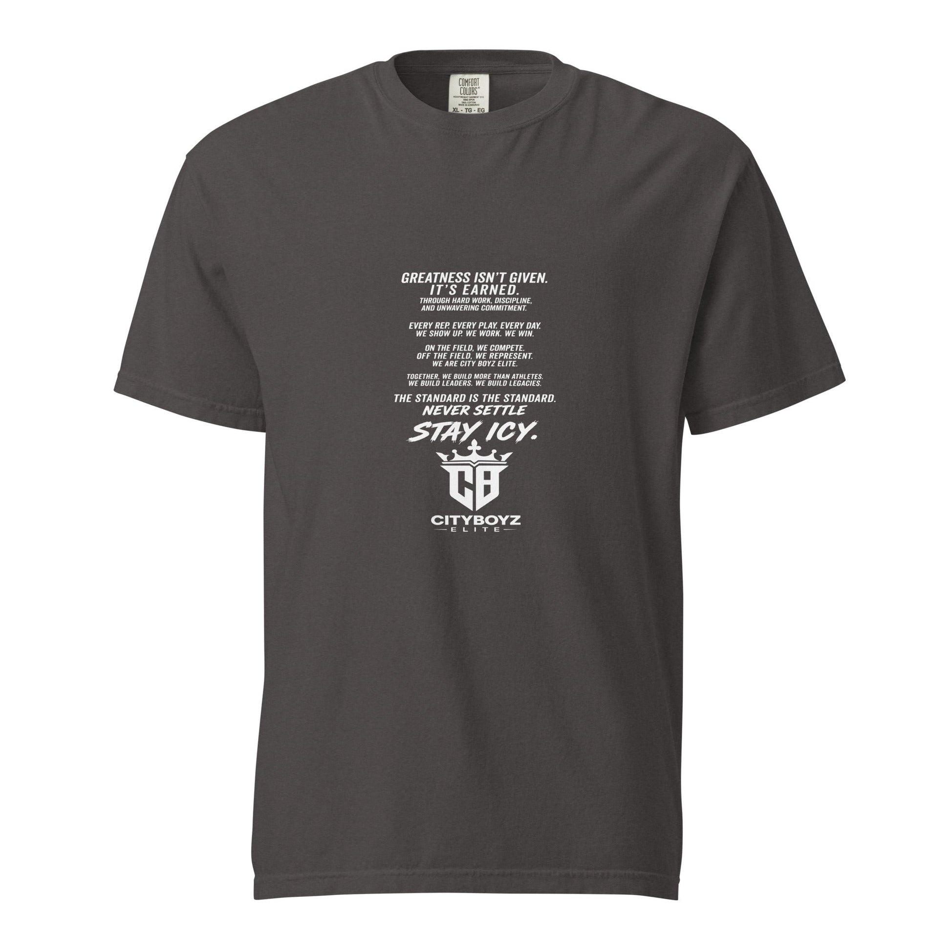 Signature | Comfort Colors T-Shirt | City Boyz Elite | Legacy Builder Mark Logo