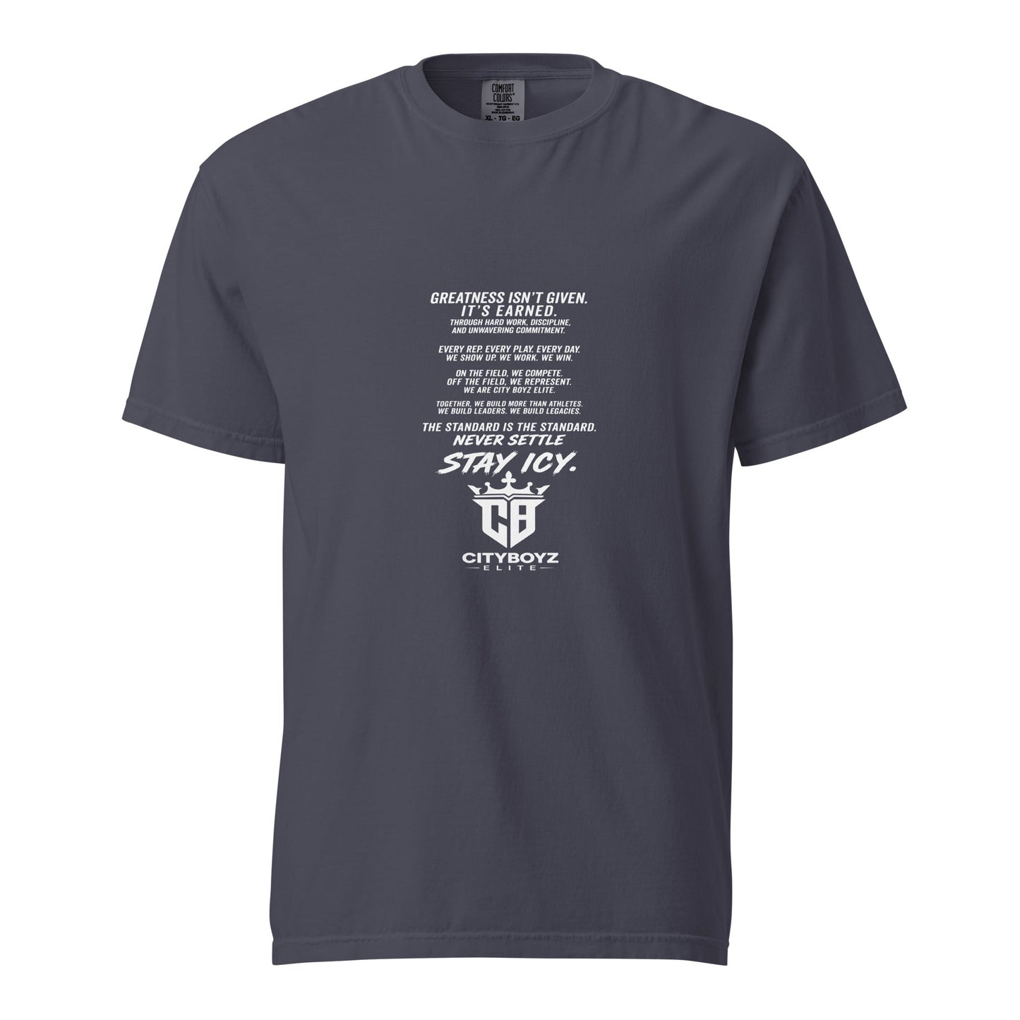 Signature | Comfort Colors T-Shirt | City Boyz Elite | Legacy Builder Mark Logo