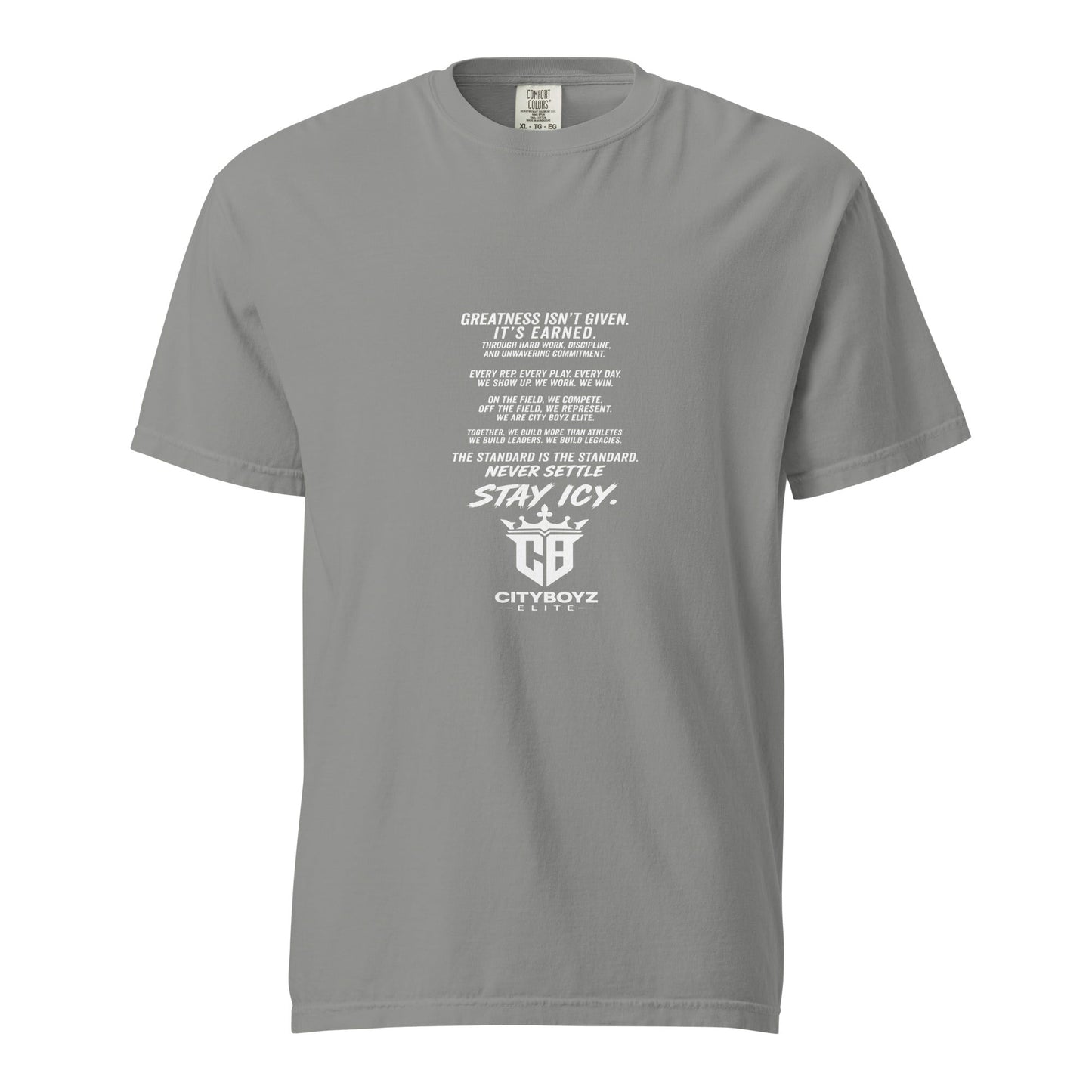 Signature | Comfort Colors T-Shirt | City Boyz Elite | Legacy Builder Mark Logo