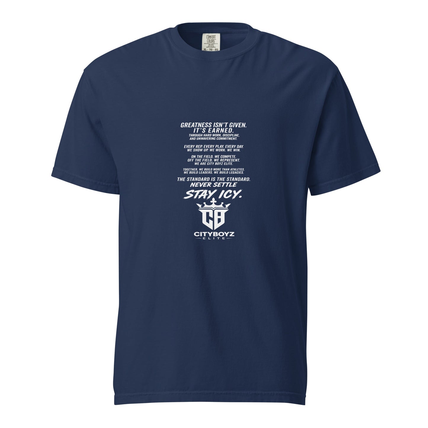 Signature | Comfort Colors T-Shirt | City Boyz Elite | Legacy Builder Mark Logo