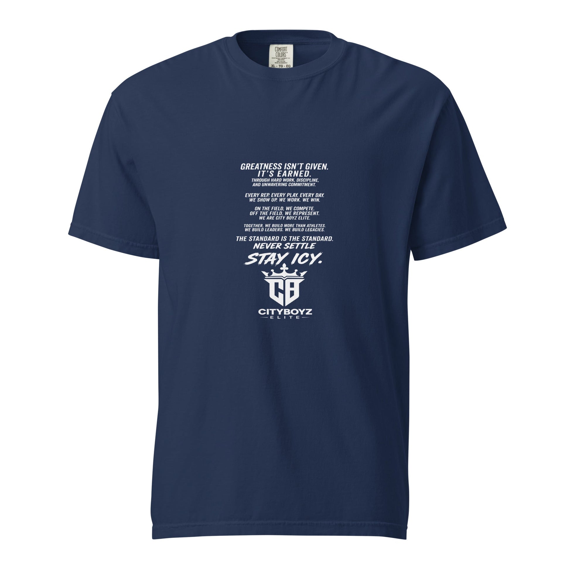 Signature | Comfort Colors T-Shirt | City Boyz Elite | Legacy Builder Mark Logo
