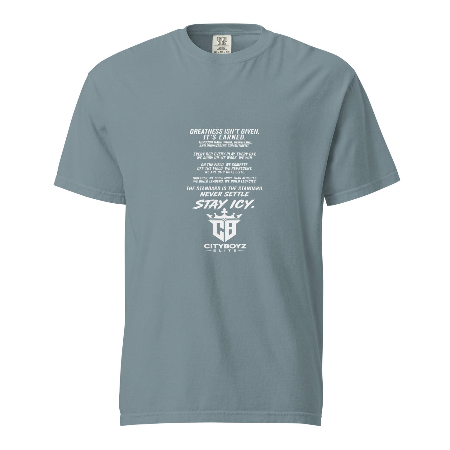Signature | Comfort Colors T-Shirt | City Boyz Elite | Legacy Builder Mark Logo