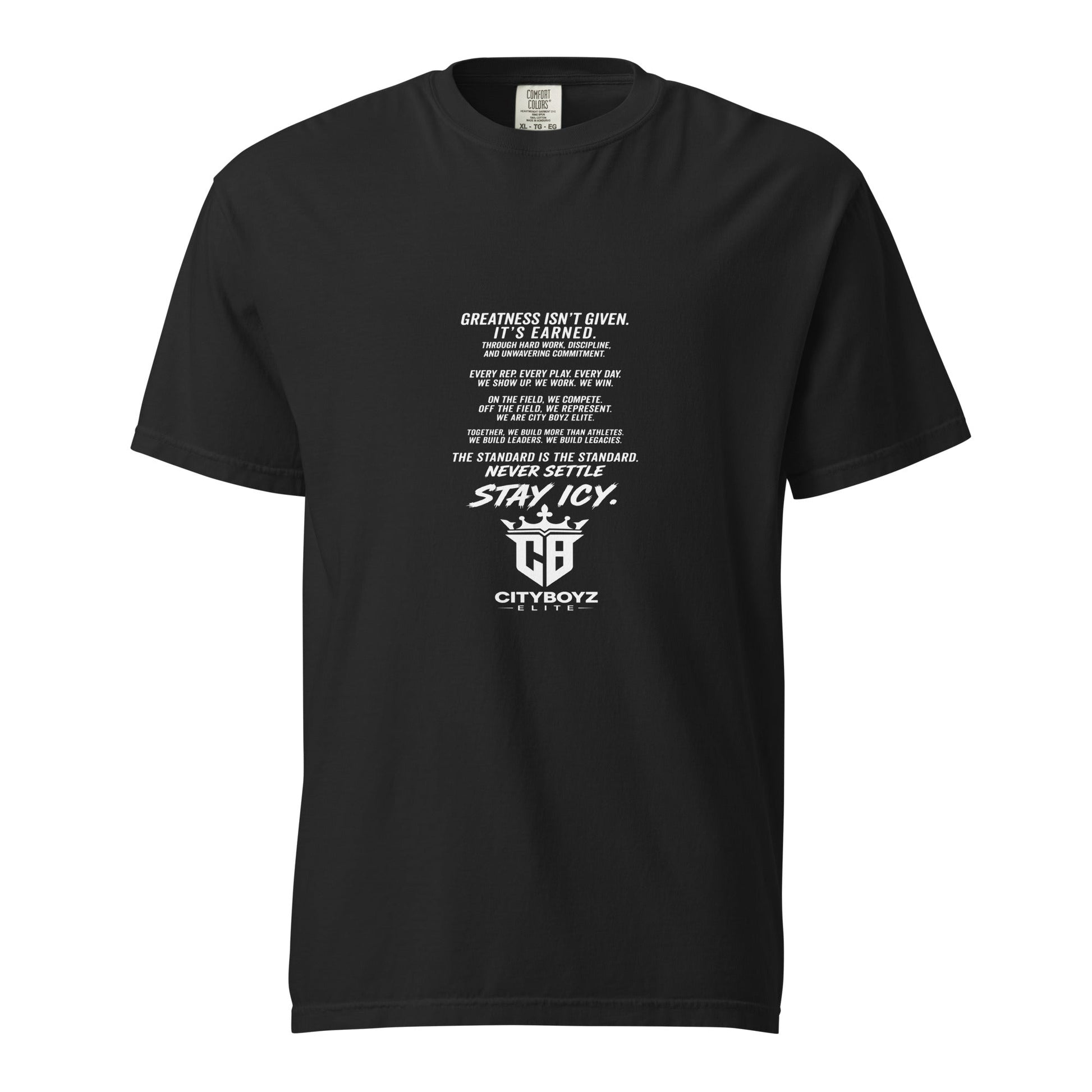 Signature | Comfort Colors T-Shirt | City Boyz Elite | Legacy Builder Mark Logo