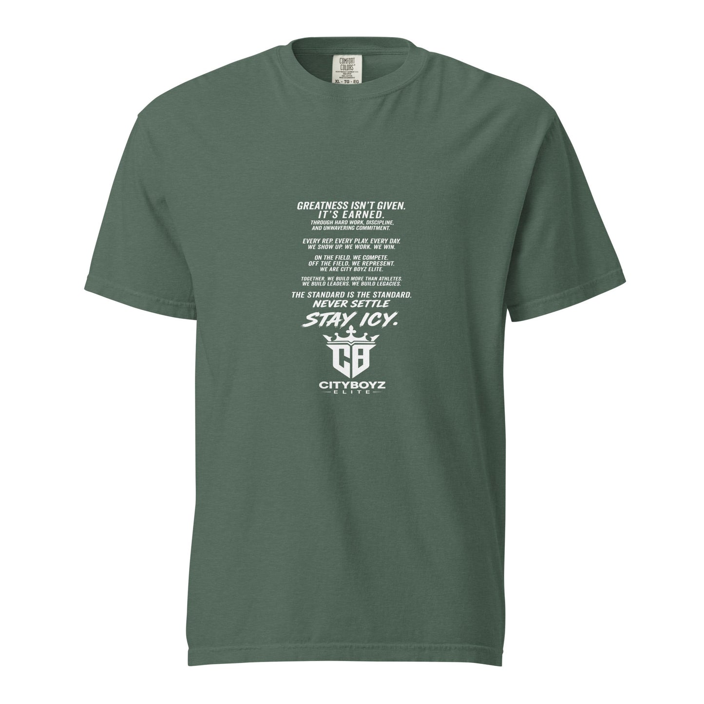 Signature | Comfort Colors T-Shirt | City Boyz Elite | Legacy Builder Mark Logo