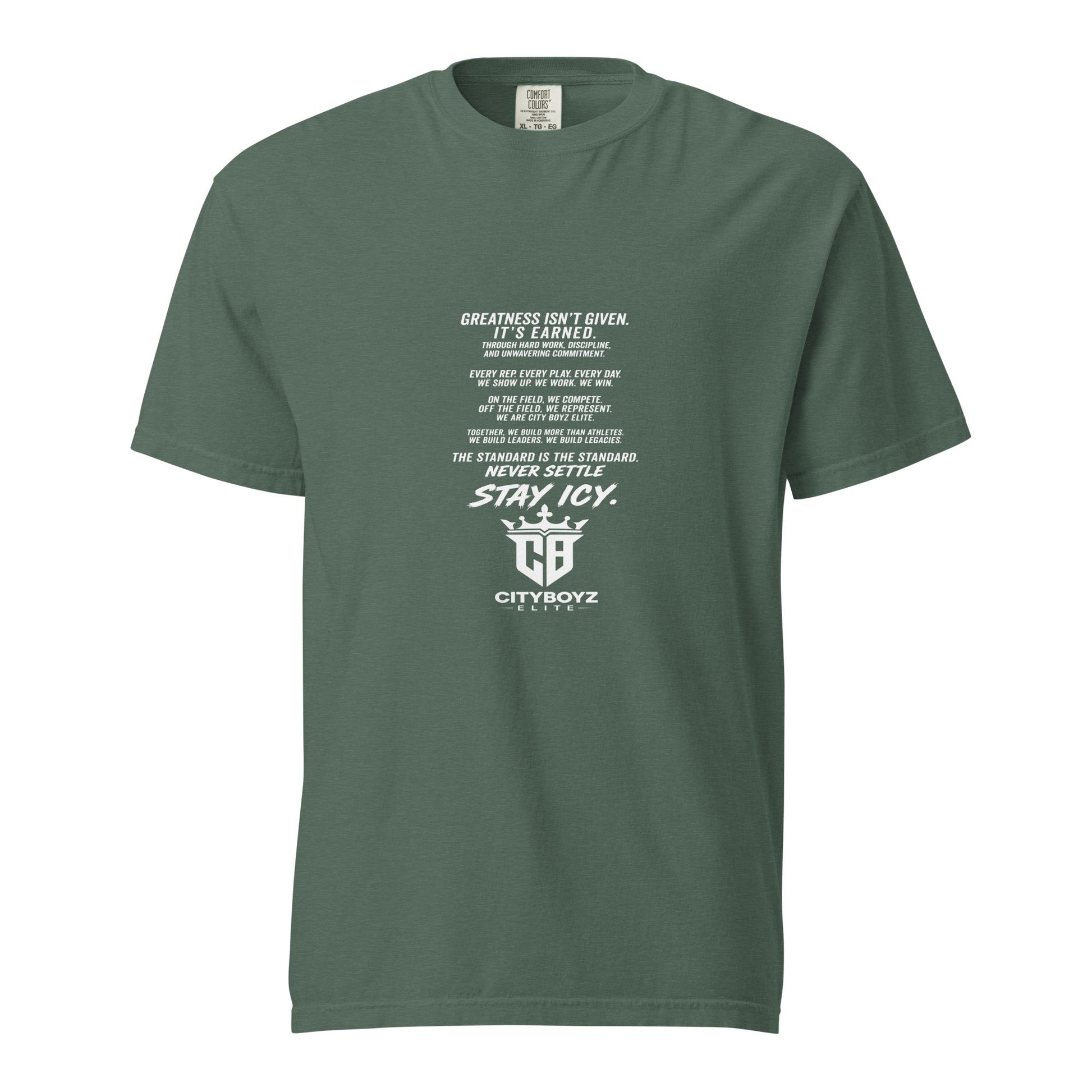 Signature | Comfort Colors T-Shirt | City Boyz Elite | Legacy Builder Mark Logo