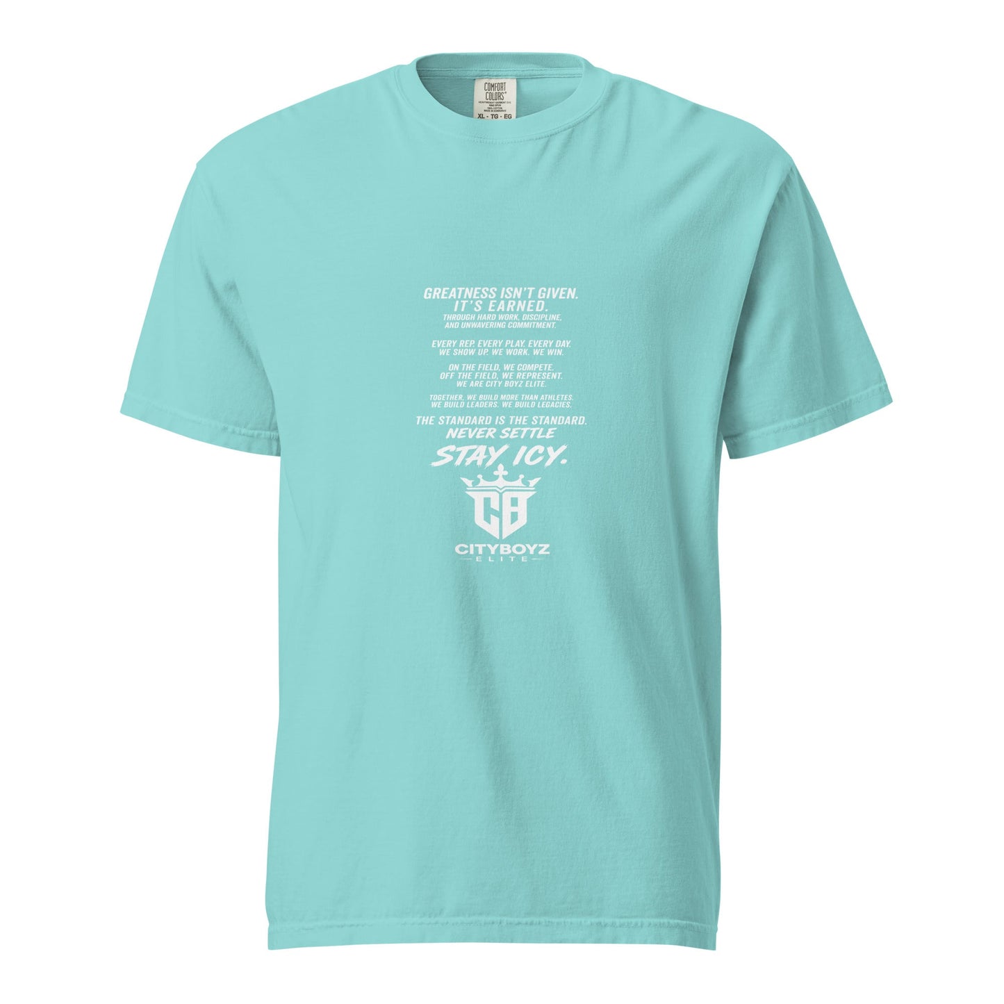 Signature | Comfort Colors T-Shirt | City Boyz Elite | Legacy Builder Mark Logo