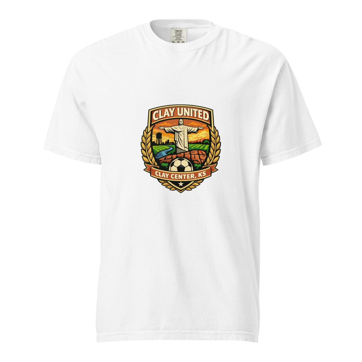 Signature | Comfort Colors T-Shirt | Clay United | Crest Logo