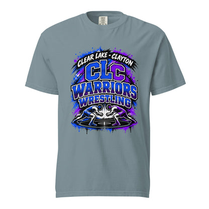 Signature | Comfort Colors T-Shirt | Clear Lake - Clayton Wrestling | Apex Logo