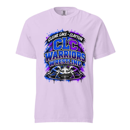 Signature | Comfort Colors T-Shirt | Clear Lake - Clayton Wrestling | Apex Logo