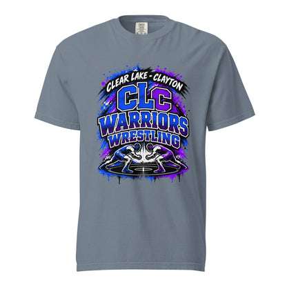 Signature | Comfort Colors T-Shirt | Clear Lake - Clayton Wrestling | Apex Logo