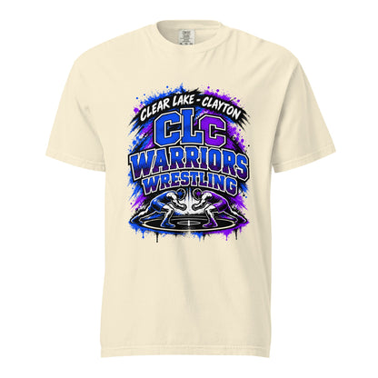 Signature | Comfort Colors T-Shirt | Clear Lake - Clayton Wrestling | Apex Logo